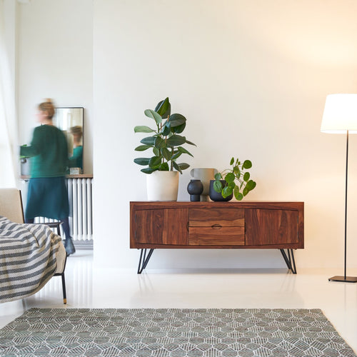 Tikamoon Massief palissander tv-meubel 150 cm - Donkerbruin