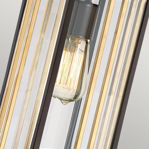 Elstead Goldenrod - 1 lantaarn met lichte middellange ketting - bronzen afwerking, E27