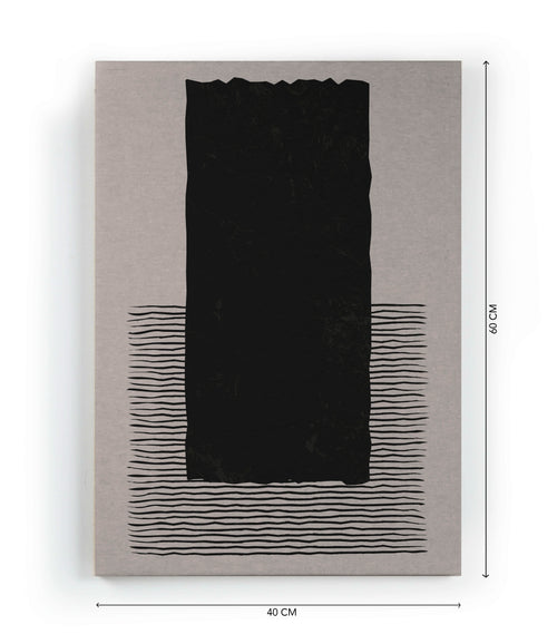 Canvas 60x40 Afdruk Zwarte Borstel - vtwonen shop