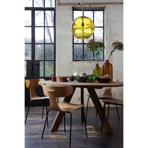 WOOOD eetkamerstoelen Form - Hout - Naturel - Set van 6