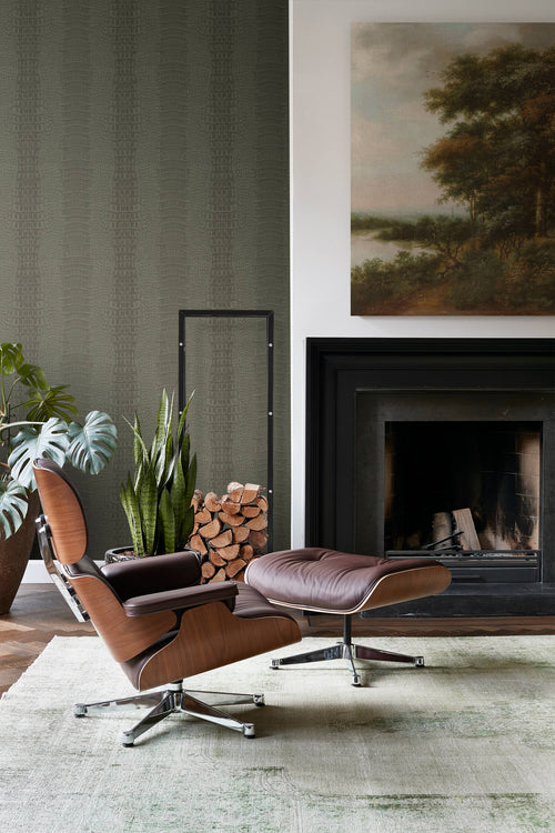Origin Wallcoverings behang krokodillenhuid taupe - 0,53 x 10,05 m - 347774 - vtwonen shop