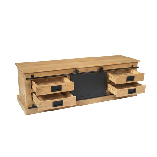 Starfurn Tv-meubel Fresno - Naturel Hout - 155x45x50cm