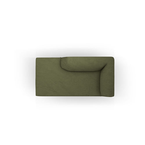 Cosmopolitan Design - Linker meridiaan Siena ribfluwelen groente - 181x93x69cm