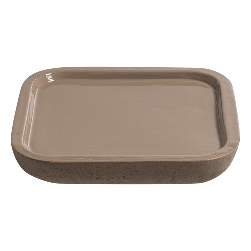 WOOOD dienblad Ikai - Metaal Hoogglans - Zand - 31x31x31