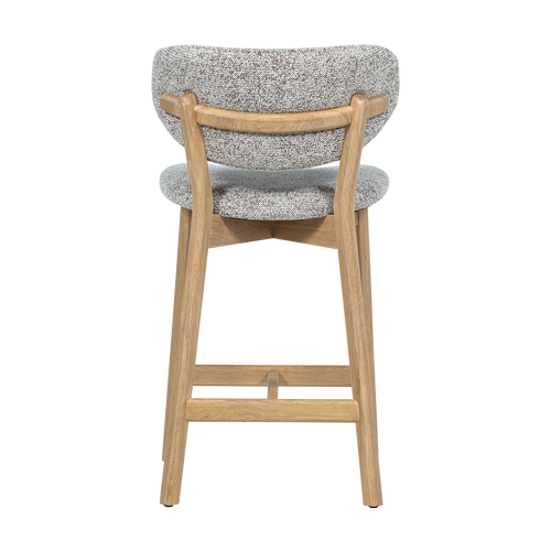 WOOOD barstoel met houten frame Udar - Hout - Naturel - 94x51x58
