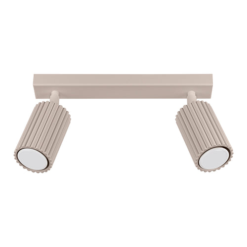 Sollux Lighting Plafondlamp KARBON 2 taupe - 30x6,5x16,5cm
