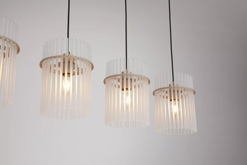 Searchlight hanglamp Swizzle - 4 lichts - 111  x 120   cm - beige
