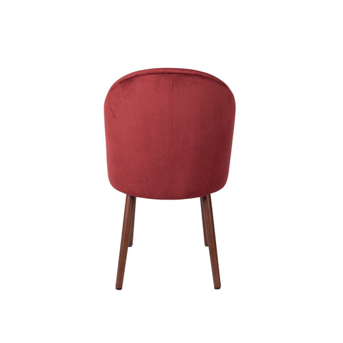 Dutchbone Barbara Eetkamerstoelen Rood - Set van 2 - vtwonen shop