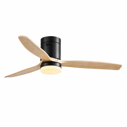CristalRecord plafondventilator Nine - 1 lichts - 132  x 31   cm - zwart bruin
