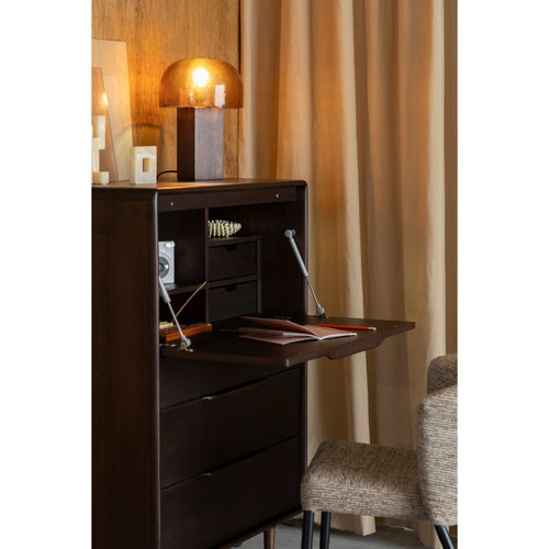 Dutchbone Elroy Ladekast Laag 120 cm Walnootkleur Bruin