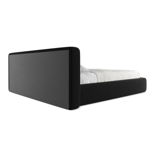 LaMiaSofa Bed met opbergruimte Firenze - velours - zwart - 220x225x82