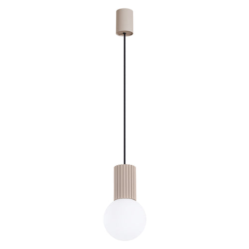 Sollux Lighting Hanglamp HALO 1 taupe - 12x12x120cm
