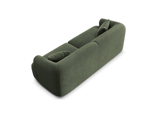 Cosmopolitan Design Modulaire bank Campi 3-zits, flueel groente - 90x220x70cm