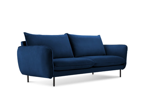 Cosmopolitan Design Bank Vienna 2-zits, flueel, koningsblauw - 92x160x95cm