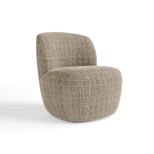 Premium Interiors - Draaistoel COMI - geweven fluweel mol 65cm