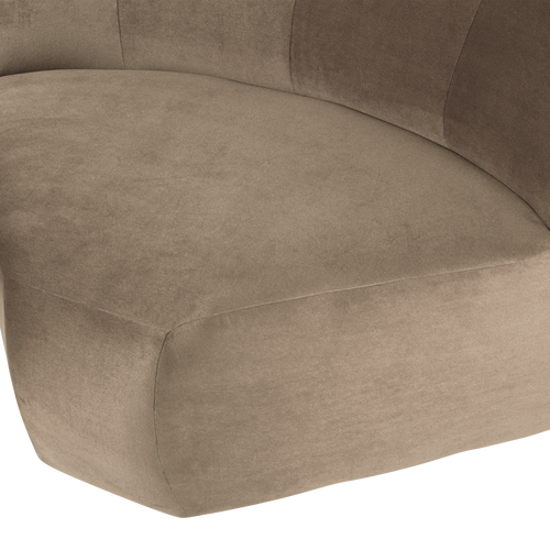 WOOOD hoekelement rond Mojo Base - Velvet - Khaki - 74x110x110