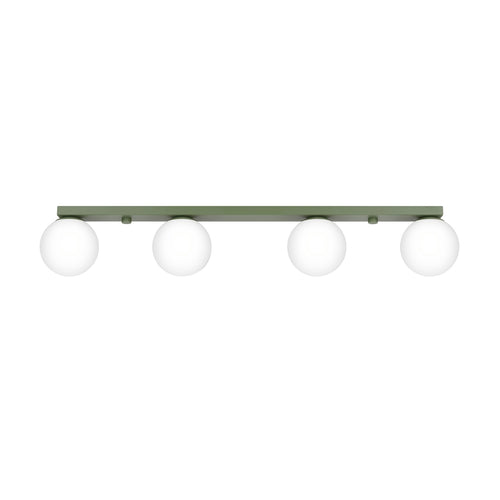 Sollux Lighting Plafondlamp YOLI 4 olijfgroen - 88x12x14,5cm