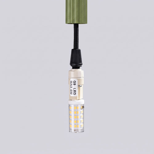 Sollux Lighting Hanglamp ARCHE 1 olijfgroen - 8x8x120cm