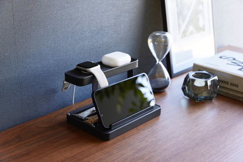 Yamazaki Smart Device Oplaadstandaard - Tower - Zwart - vtwonen shop