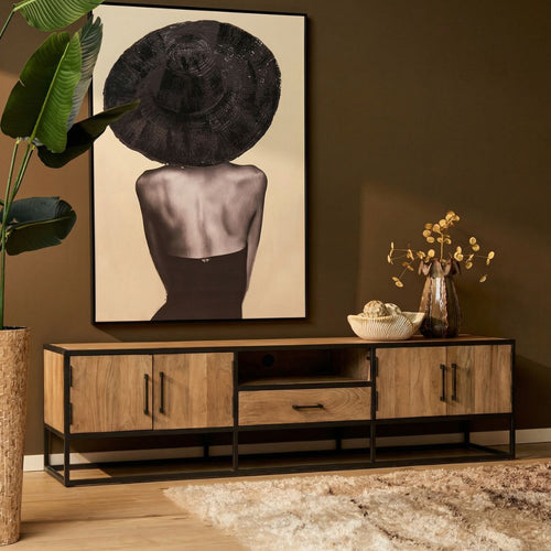 Starfurn Tv-meubel Dakota - Naturel Hout - 240x45x50cm