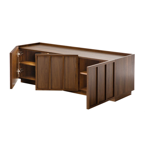 Calicosy - TV-meubel ABEL - Donker hout 140x40x45 cm