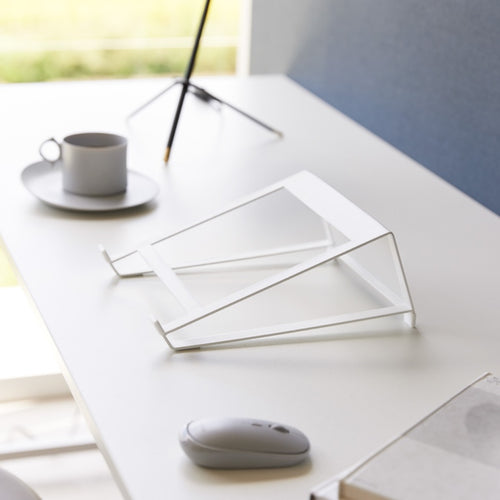 Yamazaki Tablet & Laptop Standaard - Tower - Wit - vtwonen shop