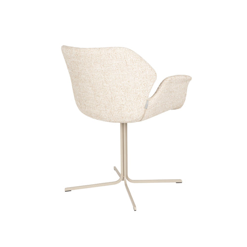 Zuiver Nikki Eetkamerstoelen Met Armleuningen Beige - Set van 2