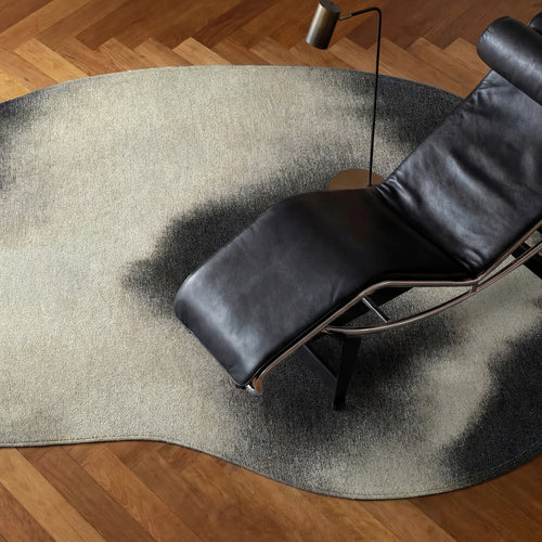 Ecorugs vloerkleed Rain - zwart - 170x235cm