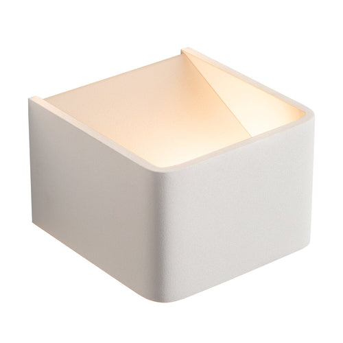 Atmooz wandlamp Calla - wit - Ø 10 x H 7 cm - geïntegreerde led