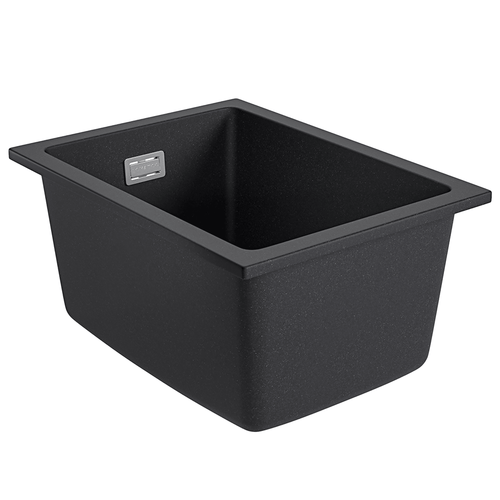 LOMAZOO spoelbak Isco - opbouw - graniet - zwart - 30 x 40 cm