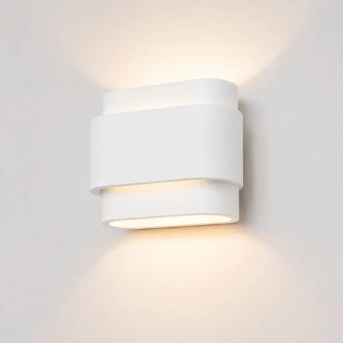 Artdelight wandlamp Metz - 2 lichts - 9  x 16   cm - wit