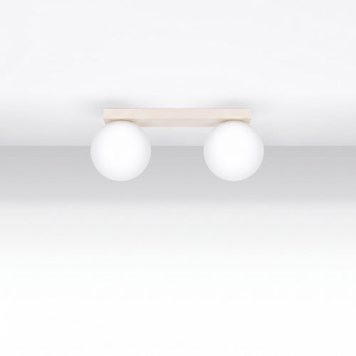 Sollux Lighting Plafondlamp YOLI 2 beige - 34,5x12x14,5cm