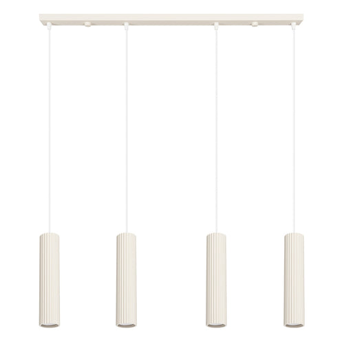 Sollux Lighting Hanglamp KARBON 4L beige - 81x5x120cm