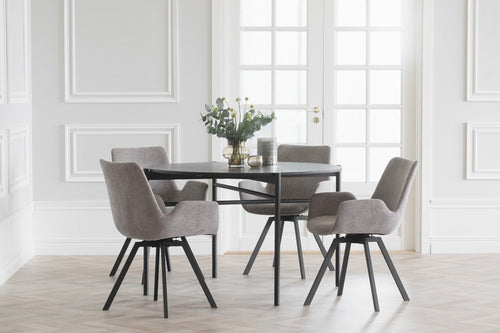 Rowico Home Norwell Draaibare Eetkamerstoel Beige - Set Van 2 - vtwonen shop