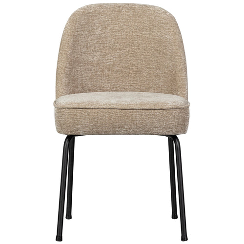 WOOOD eetkamerstoelen Vogue - Polyester - Zand - Set van 6