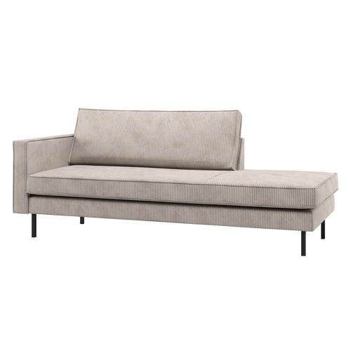 WOOOD daybed links Rodeo - Ribstof - Ecru - 85x203x86