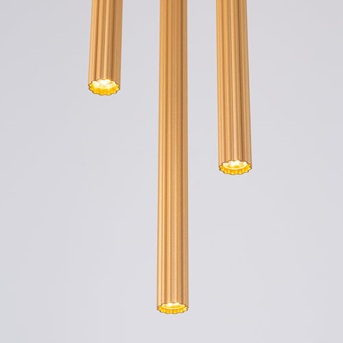 Sollux Lighting Hanglamp ARCHE 3P goud - 20x20x120cm