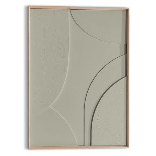 Reinders Terrace Sage Green schilderij 3d art -  groen - woonkamer - 70x50cm