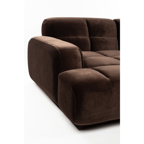 Zuiver Hazel 4-Zitsbank Links Bruin