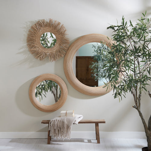 Light & Living spiegel  - bruin - 109.5x4.5x109.5 cm