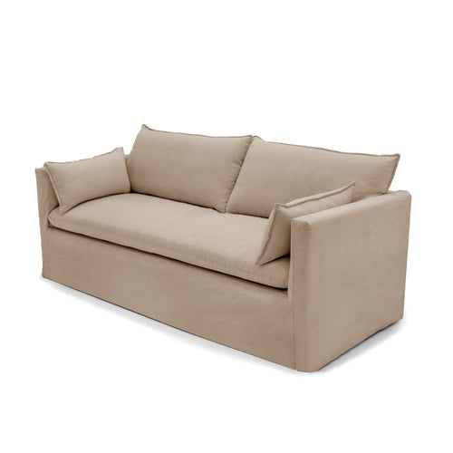 Sia Home - Rechte bank KALI - Linnen en katoen - Mol - 206cm - vtwonen shop