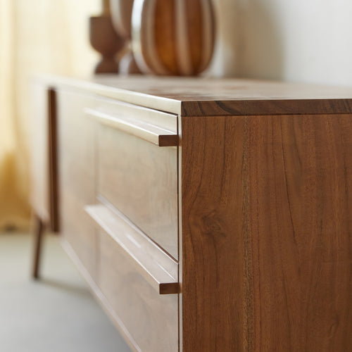 Tikamoon Acaciahouten TV-meubel 180 cm - Donkerbruin