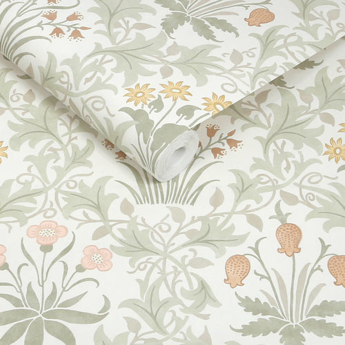 William Morris at Home Vliesbehang - Celandine Spring Peony & Sage