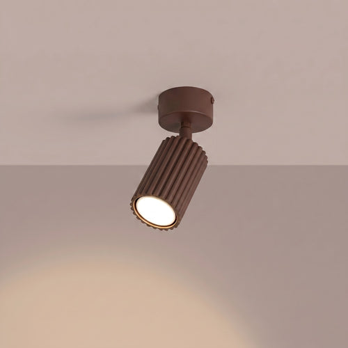 Sollux Lighting Plafondlamp KARBON 1 bruin - 7x7x18cm