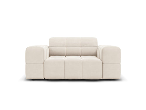 Cosmopolitan Design Fauteuil Chicago flueel lichtbeige - 102x132x78cm