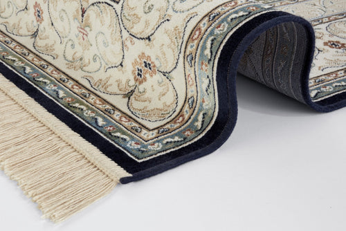 Oriental Velvet Carpet with Fringes Antik Negar 135x195 cm