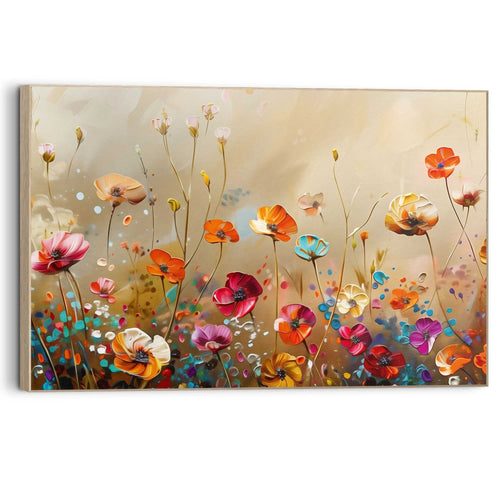 Reinders schilderij Bloeiend Veld - 90x60cm