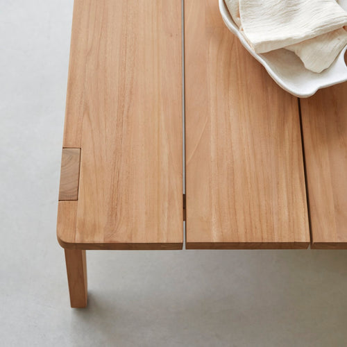 Tikamoon Salontafel van massief teakhout - Lichtbruin - vtwonen shop