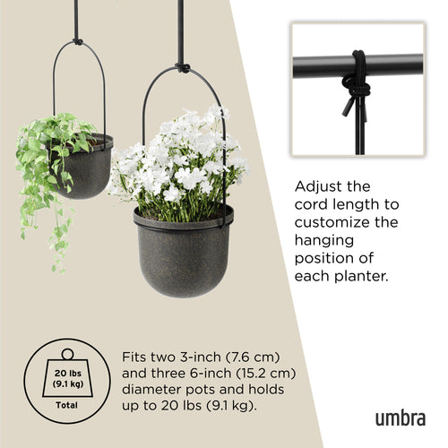 Umbra Triflora hangende bloempotten, set van 5 - vtwonen shop