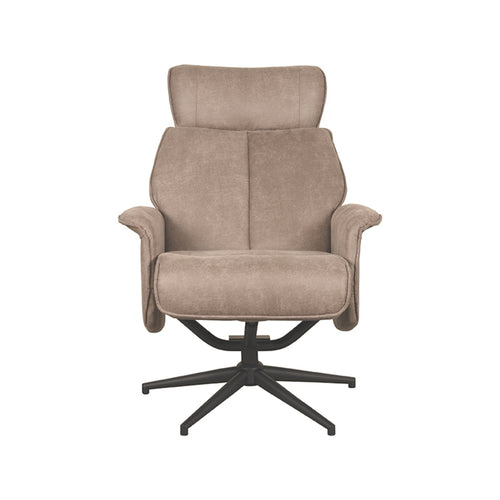 LABEL51 Relaxfauteuil Verdal - Taupe - Draaibaar
